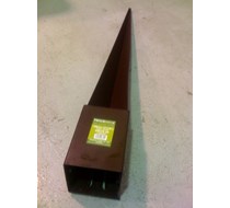 POST SUPPORT SPIKE | 4"X4"X30" E-BROWN